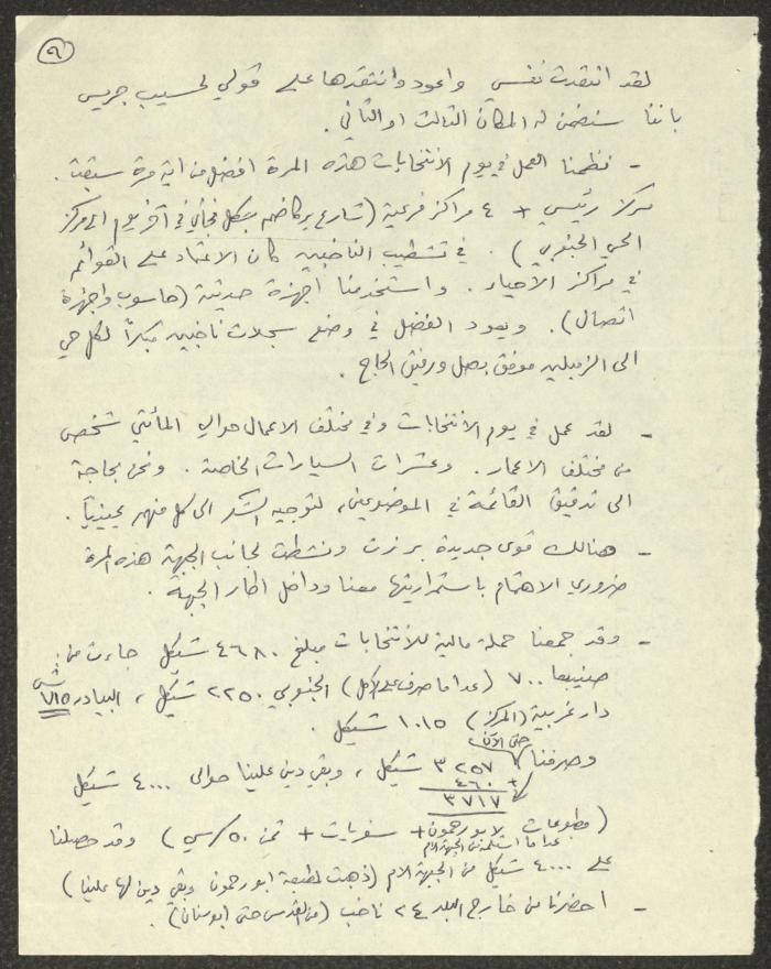 A Summary of the Local Council Elections in Abu Snan, Galilee, 5 January 1991