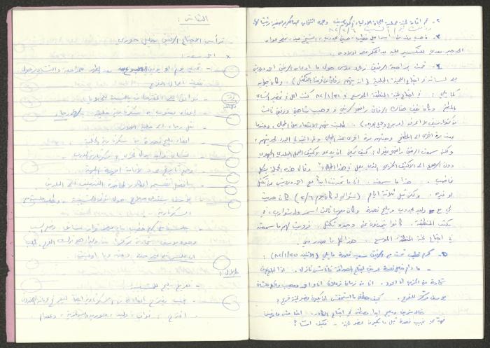 Minutes of the Kafr Yasif Front Meetings, 1982