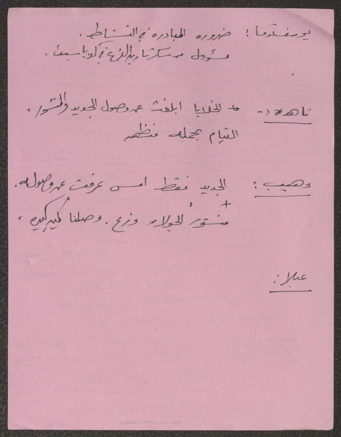 The Minutes of a Hadash Meeting, Kafr Yasif 