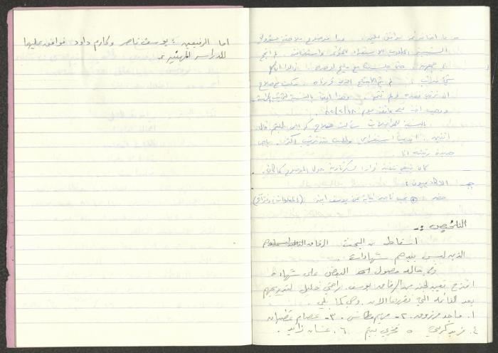 Minutes of the Kafr Yasif Front Meetings, 1982