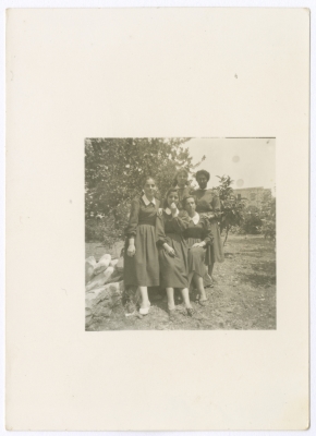 Female Students from al-Aaishiya  School in Nablus, 2 May 1955