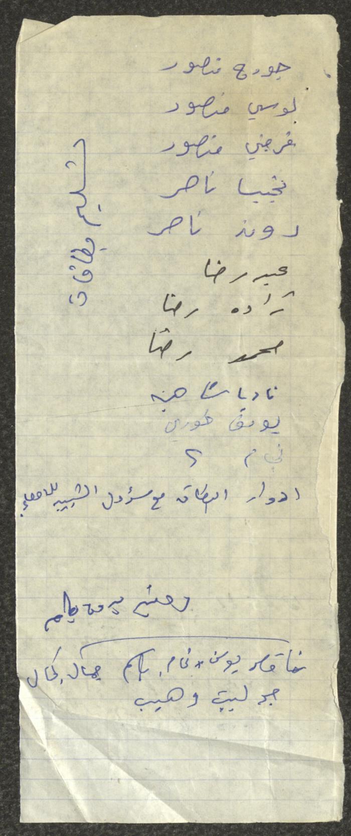 Minutes of the Kafr Yasif Local Committee Meetings, 1981