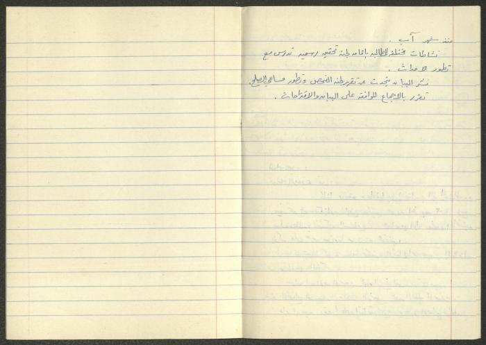Minutes of the Kafr Yasif Local Committee Meetings, 1981