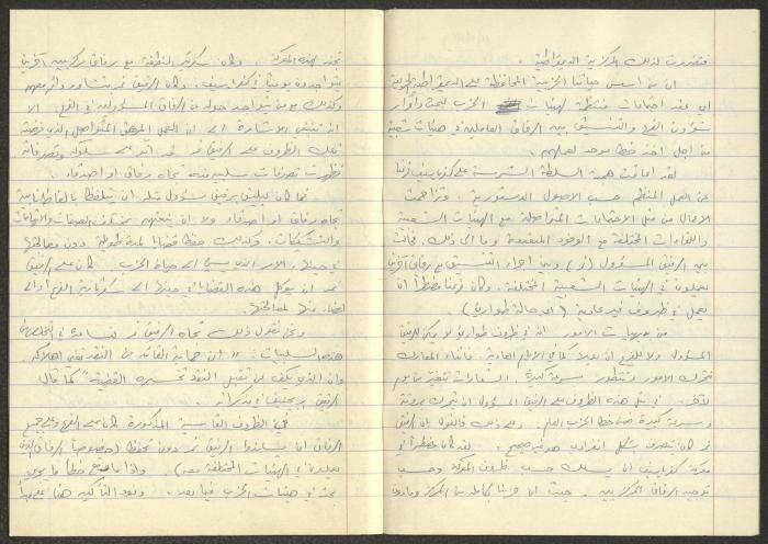 Minutes of the Kafr Yasif Local Committee Meetings, 1981