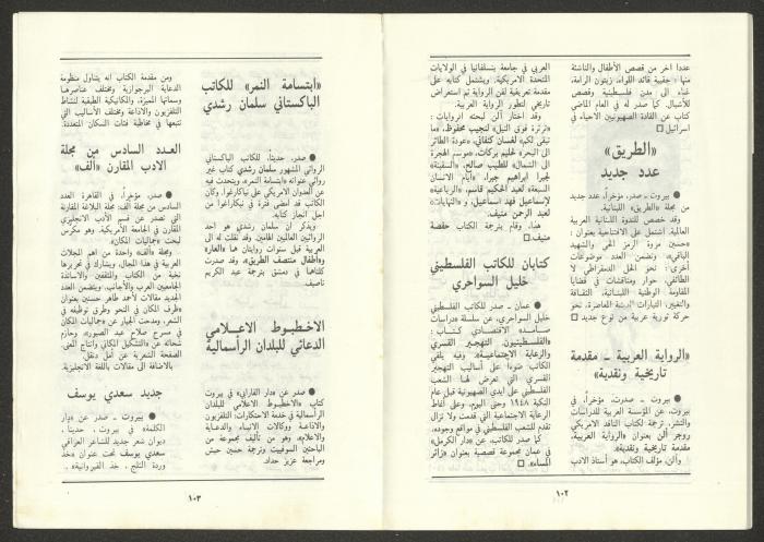 An Issue of al-Jadeed Magazine, August 1987