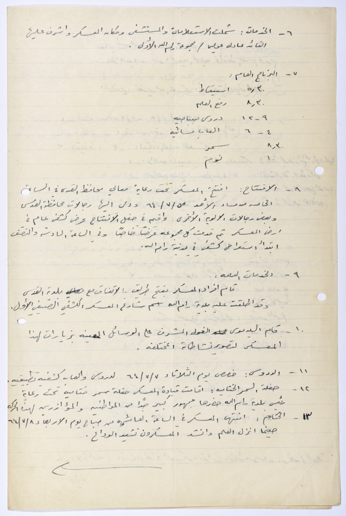 The Jordanian Association for Boy Scouts and Girl Guides, a Report of the First Scout Summer Camp, 1964
