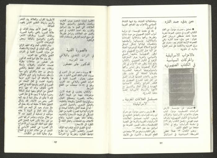 Issue 2 of al-Jadeed Magazine, February 1987