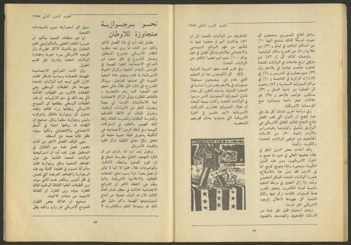 Issue 1 of al-Jadeed Magazine, January 1985