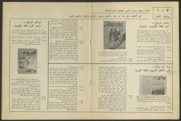 العددان الأول والثاني من مجلة الجديد، كانون الثاني وشباط 1983
