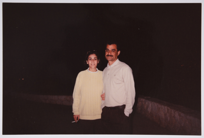 A photo of Salah Ayyad with his wife in Jerusalem