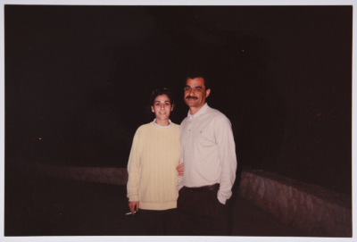 A photo of Salah Ayyad with his wife in Jerusalem
