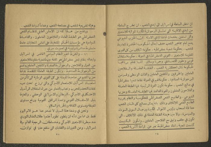 Program of the Israeli Communist Party, June 1952