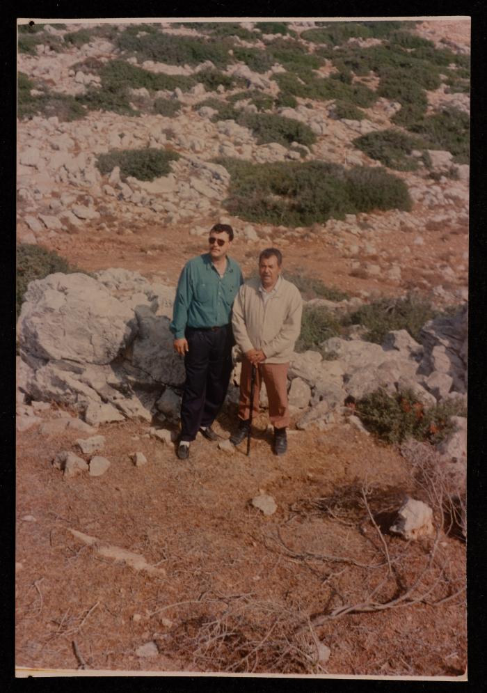 Two Men in a Wooded Area