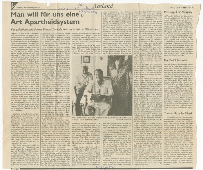 They want us to become some sort of apartheid system