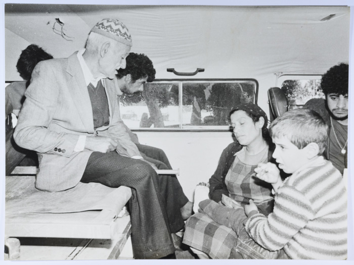 People in an Ambulance, Shatila Camp, 1987
