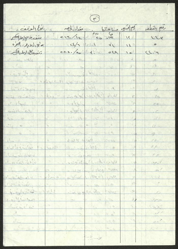 Endowment Properties in Ramleh, Lod, Nazareth and Tiberias, the Notes of Sameeh Hammoudeh 