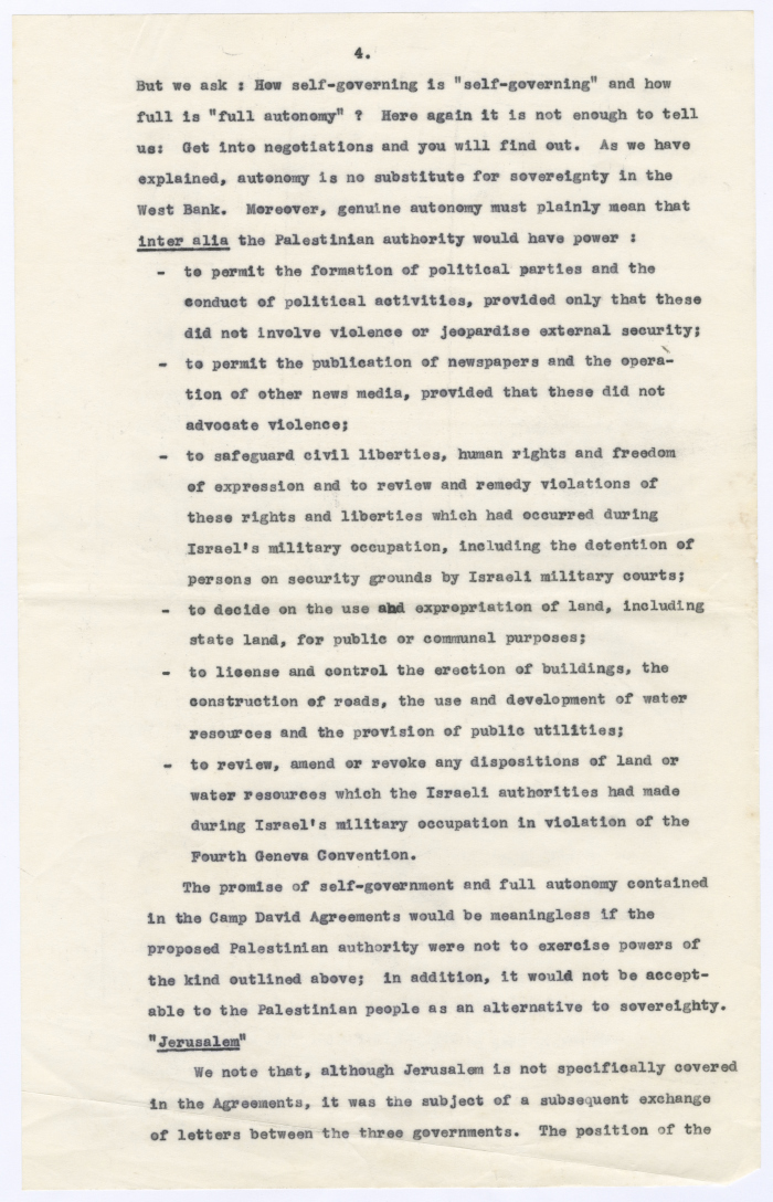 A letter from the Mayors of the West Bank to the American Pastor Jesse Jackson