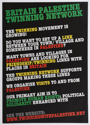 A Poster for the Britain Palestinian Twinning Network