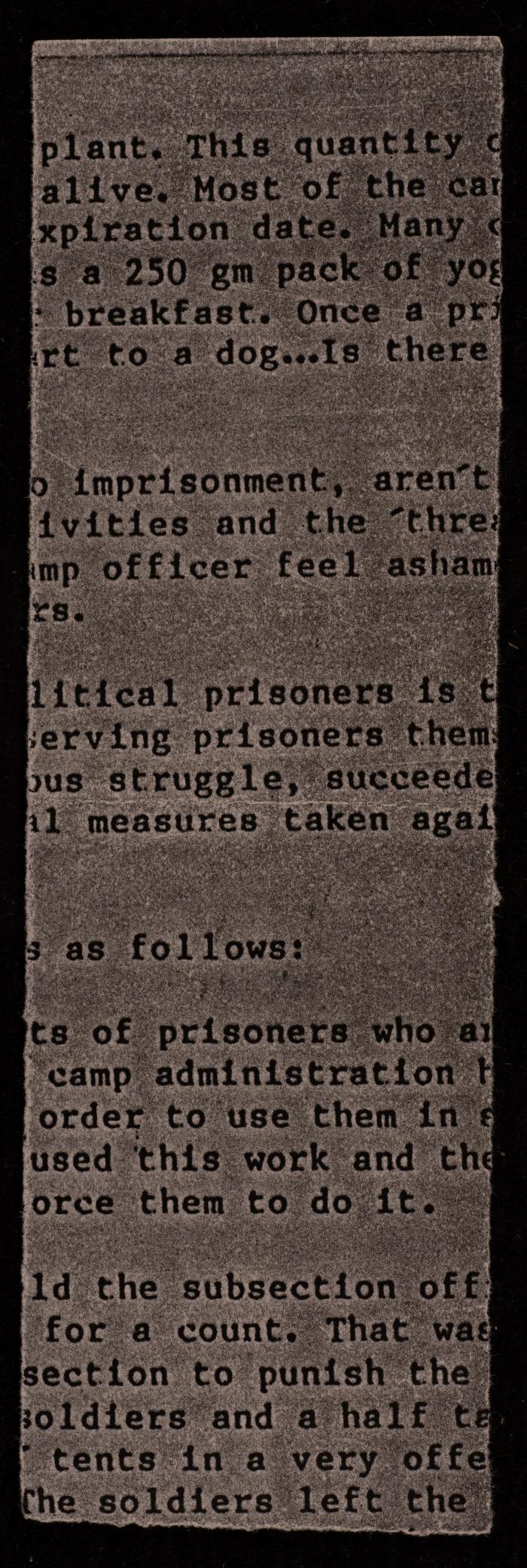 Notes by Samih Hamouda, a Paper Clipping 