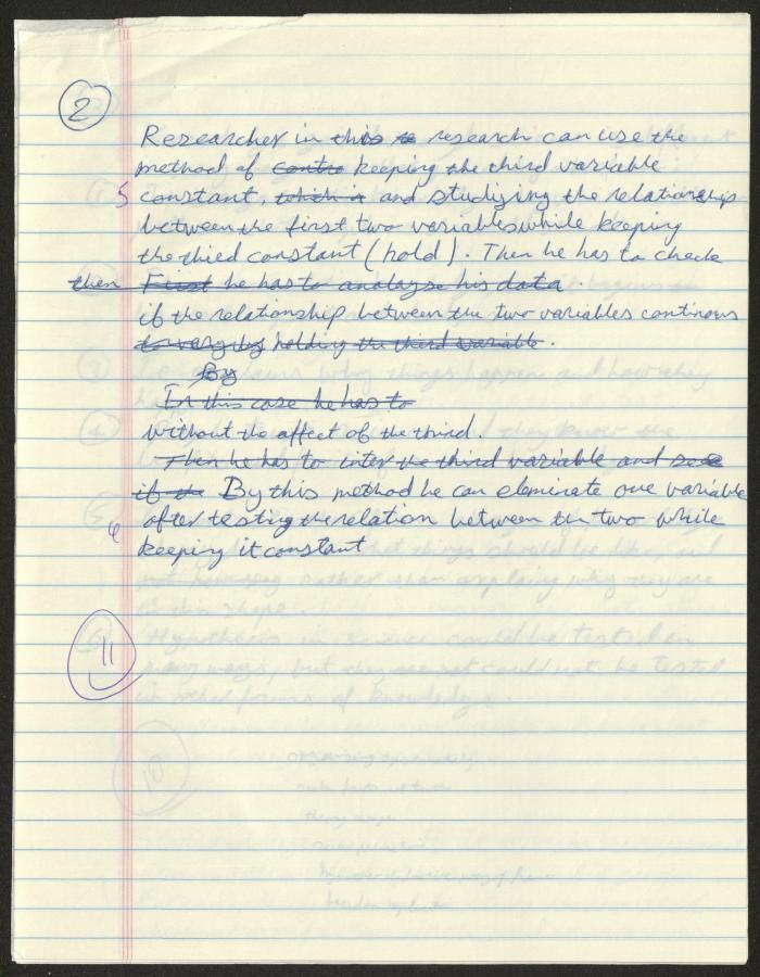 Research Methods Midterm Exam, 1993
