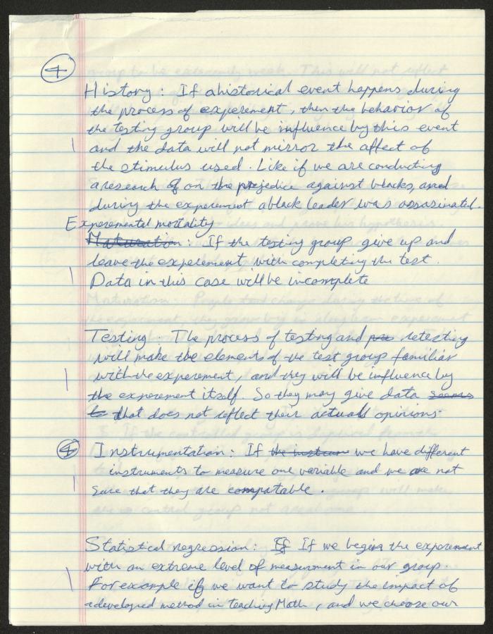 Research Methods Midterm Exam, 1993