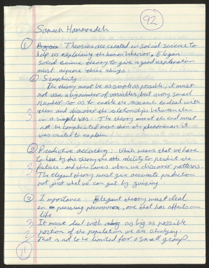 Research Methods Midterm Exam, 1993