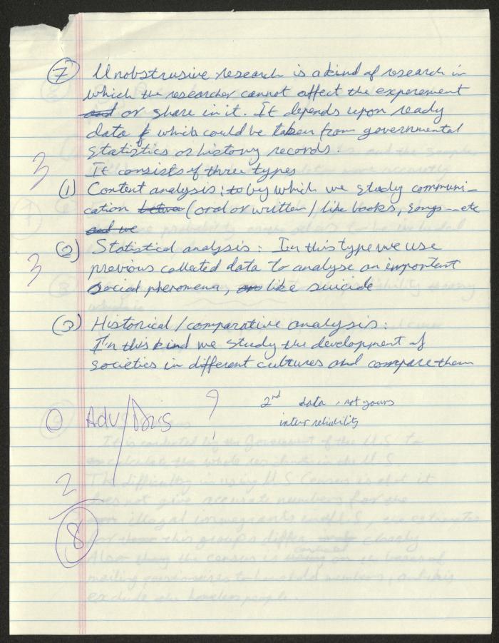 Research Methods Midterm Exam, 1993