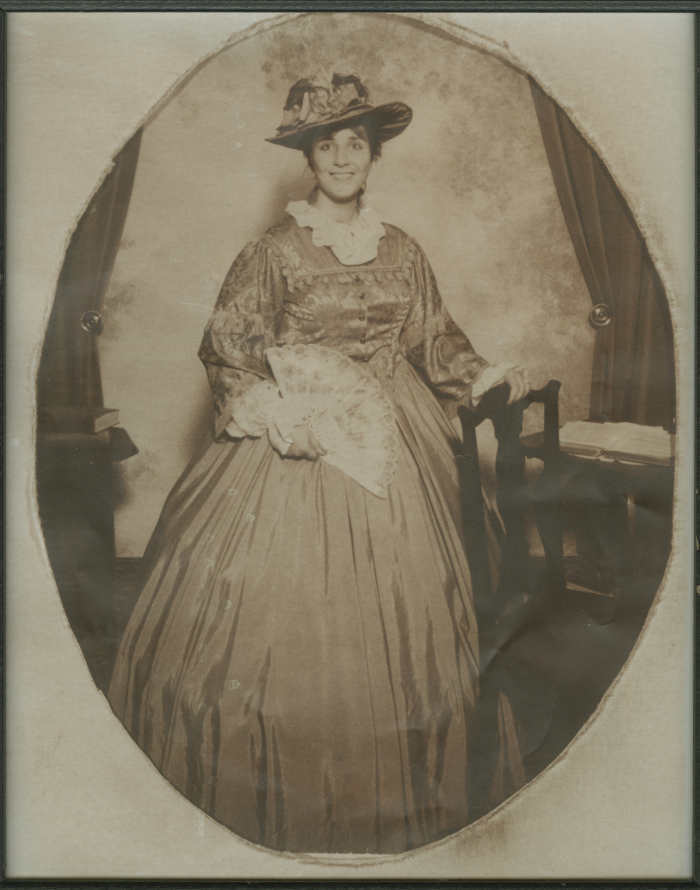 A Lady Wearing a Traditional European Dress