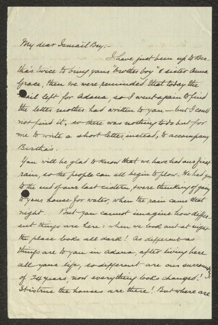 A Letter from the Sameeh Hammoudeh Collection