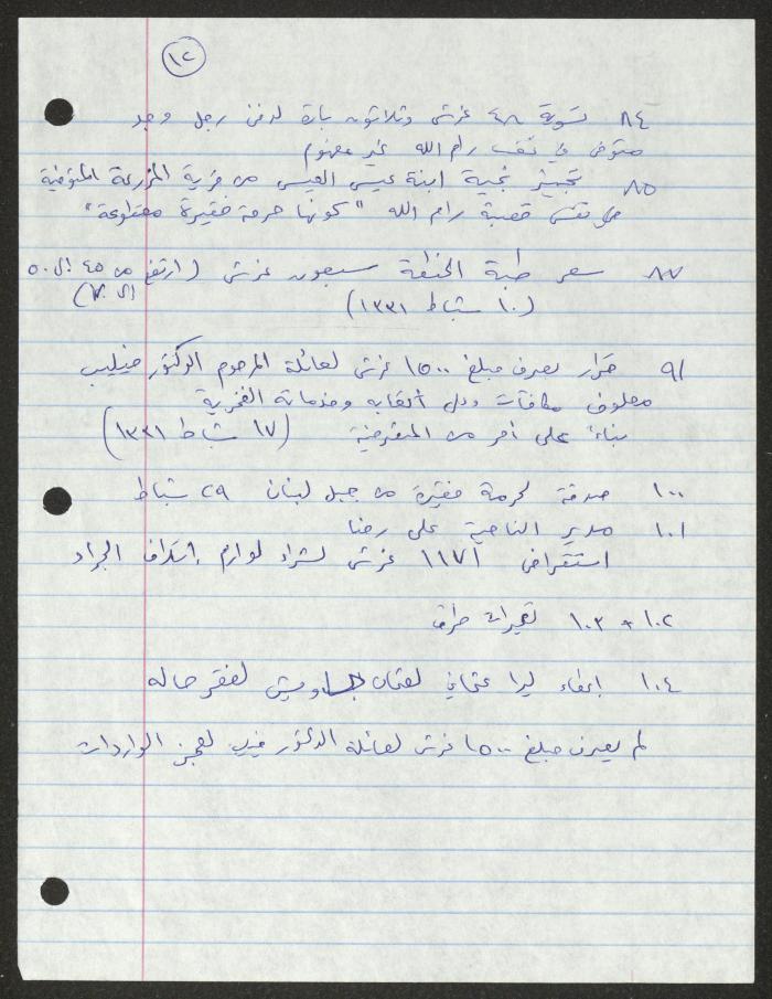 قرارت مجلس بلدي رام الله، 1913- 1916