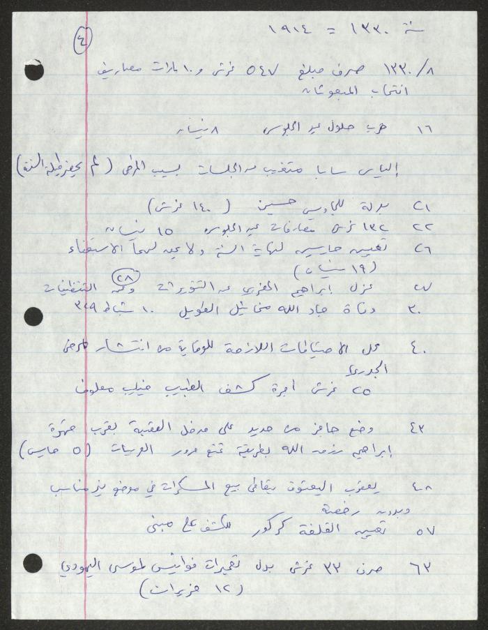 قرارت مجلس بلدي رام الله، 1913- 1916