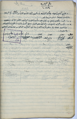 Salfit Municipal Council, Minutes of Meeting no. 189, 4 June 1956