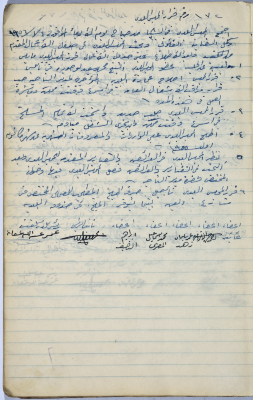 Salfit Municipal Council, Minutes of Meeting no. 172, 4 January 1956
