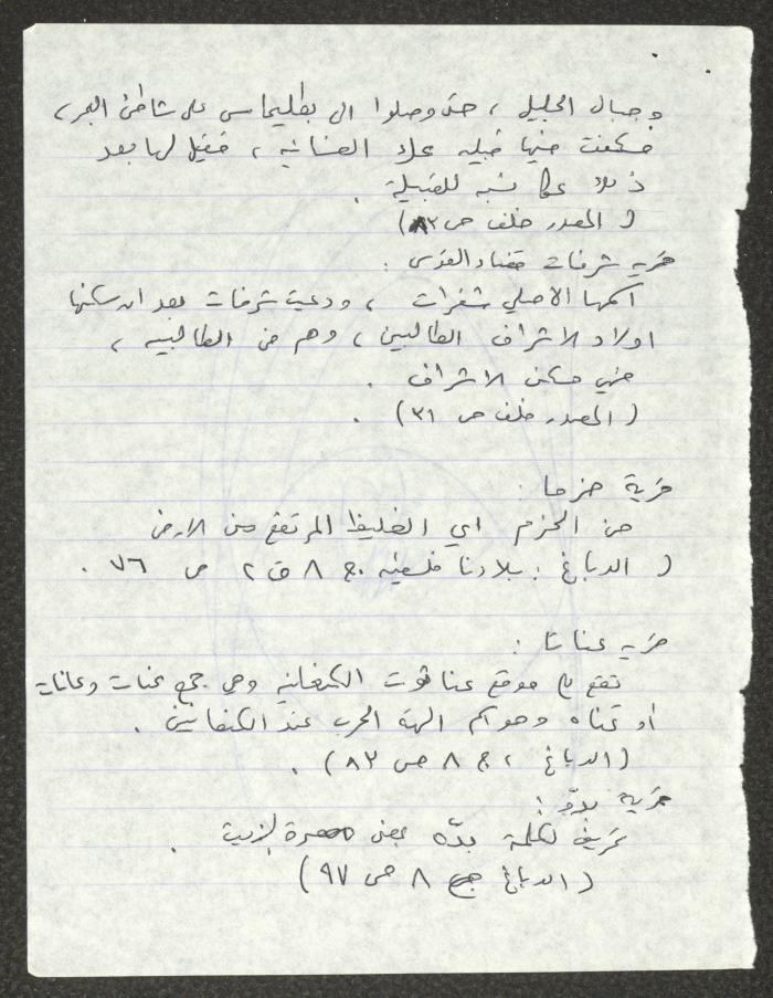 Quotations and Notes Written by Sameeh Hammoudeh