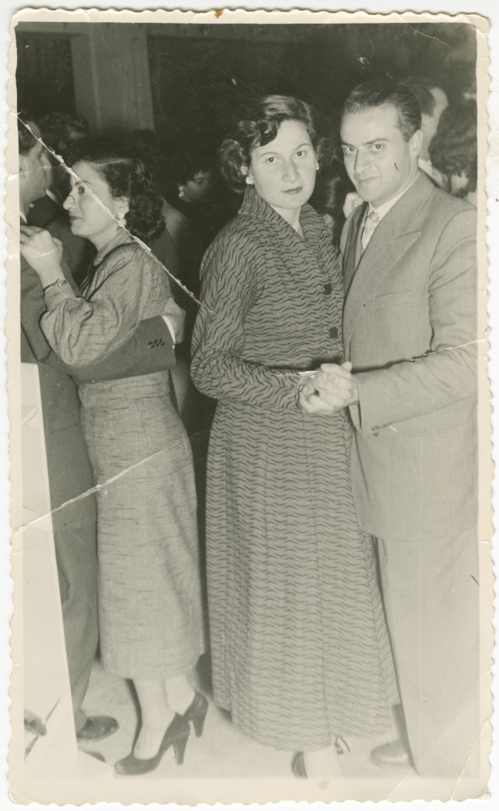 Micheal Habayeb and Layla Hraish Dancing at a Dance on the New Year's Eve in Amman Club