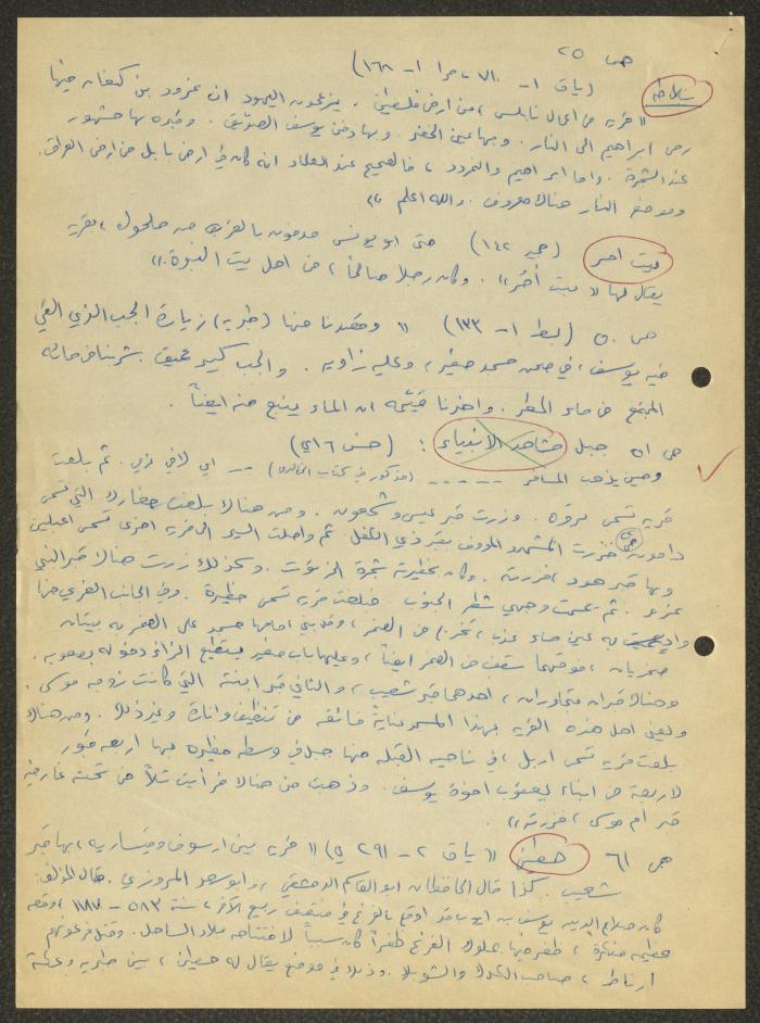 مسجد مجدل، اقتباسات وملاحظات