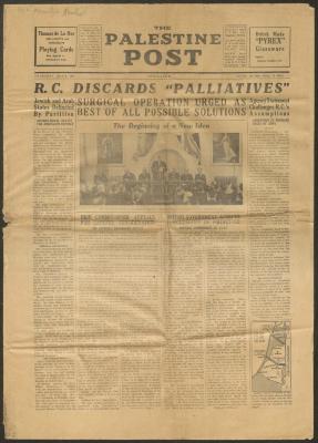 The Palestine Post Newspaper, 8 July 1937