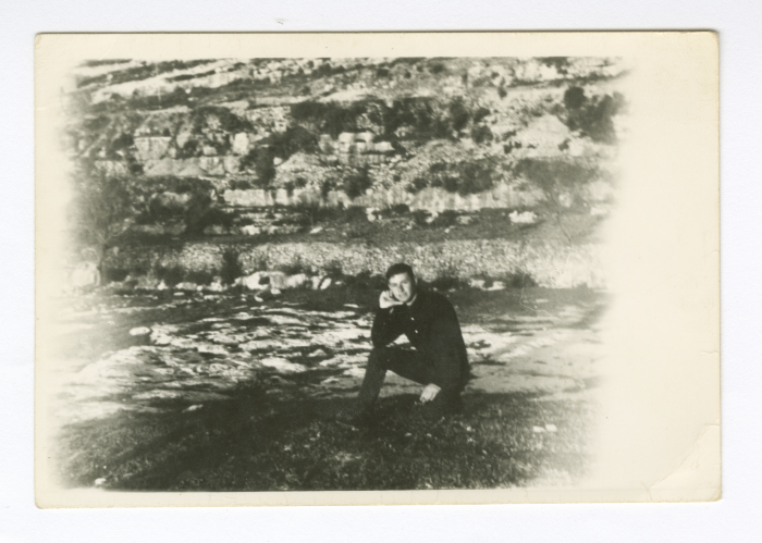 Jamil al-Husayni in Ein Siniya village
