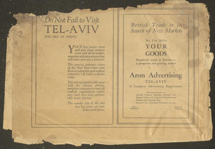 A Supplement of the Palestine Post, 16 December 1933