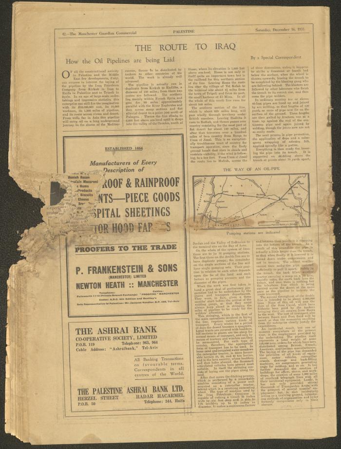 A Supplement of the Palestine Post, 16 December 1933