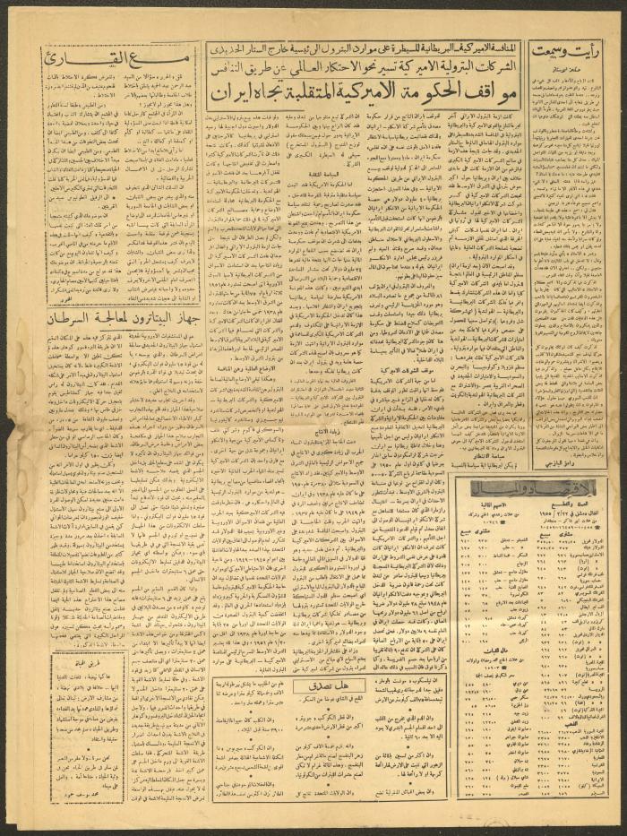 العدد 308 من جريدة البناء، 24 شباط 1955