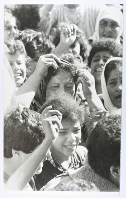 مظاهرة لفك الحصار عن المخيمات، لبنان، 1986