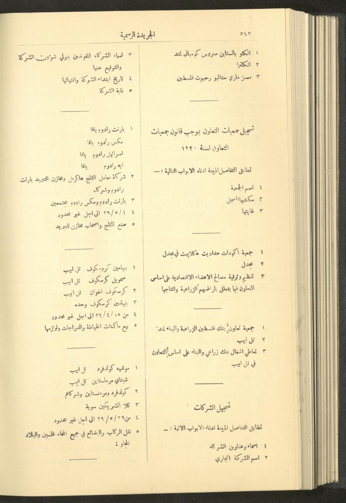 العدد 236 من جريدة حكومة فلسطين الرسمية، 1 حزيران 1929