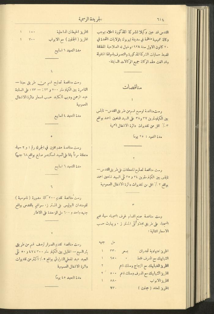 Issue No. 237 of the Official Palestine Newspaper, 16 June 1929
