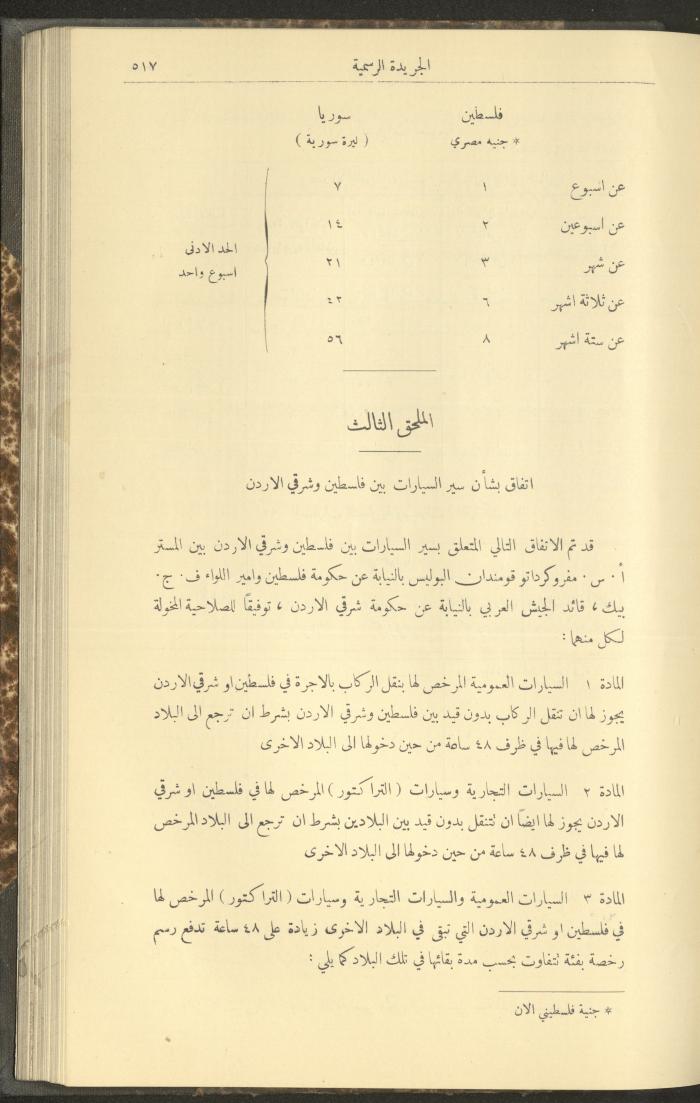 Special Issue, the Official Palestine Newspaper, 5 May 1931
