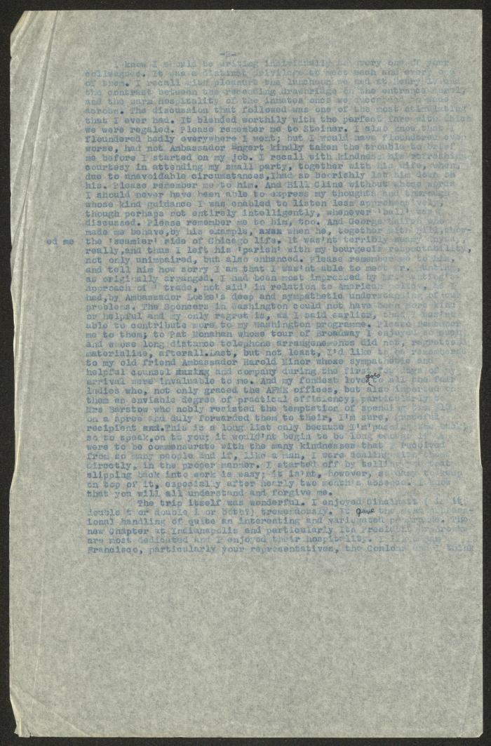 A Letter from Anwar Nusseibeh to Virgil Crippin, Jerusalem, 13 June 1958