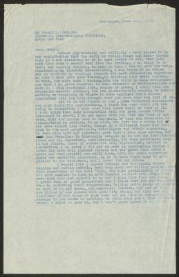 A Letter from Anwar Nusseibeh to Virgil Crippin, Jerusalem, 13 June 1958