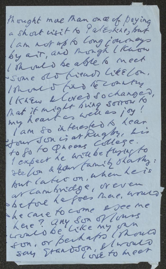A Letter from Humphry Bousman to Anwar Nusseibeh, England, 8 May 1964