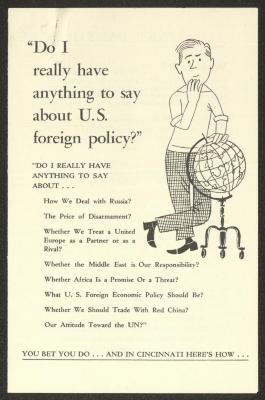 "Do I Really Have Anything to Say About US Foreign Policy?", a Pamphlet by Great Decisions, 1958