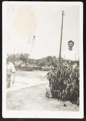 Khair ad-Din al-Alami Near the Railway Station in Lod, 1946